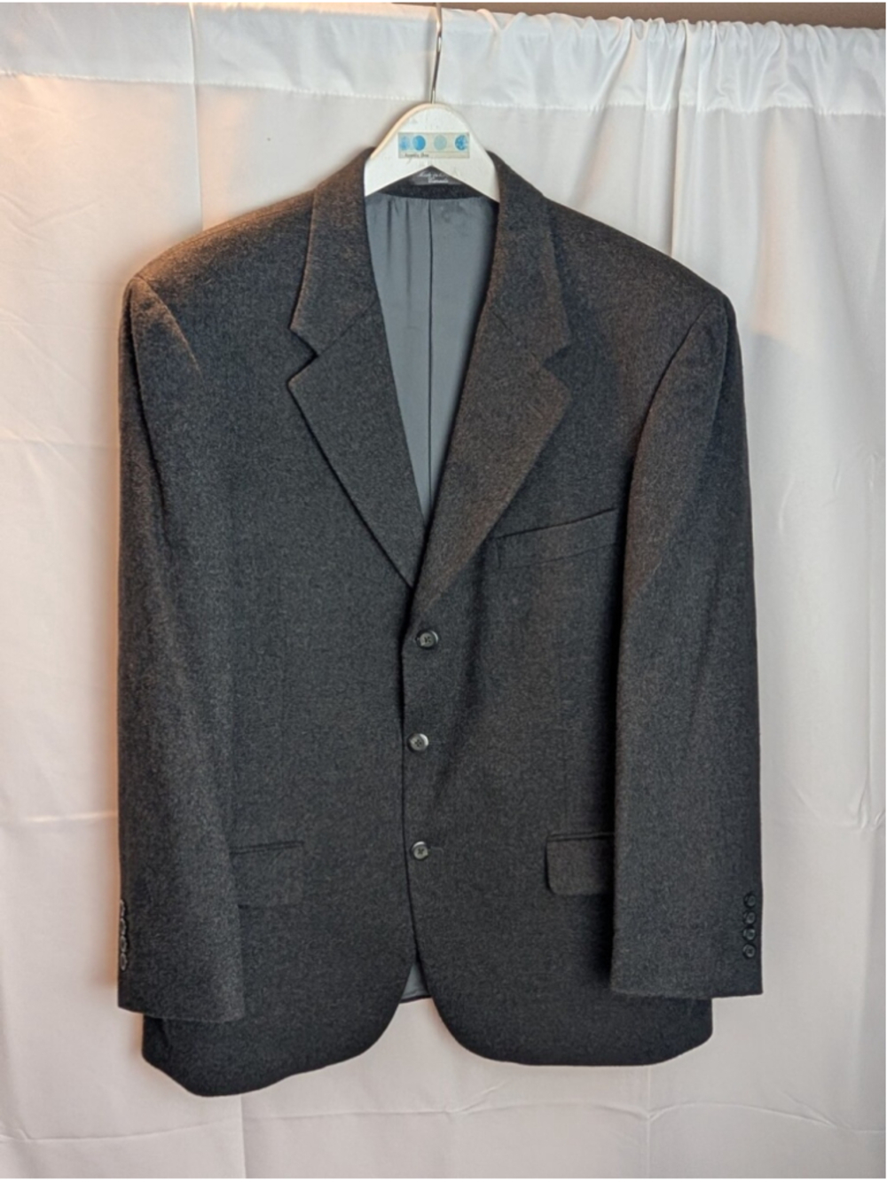 Arnold Brant Loro Piana 100% Cashmere Sport Coat Blazer Charcoal Gray Men's XL